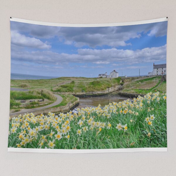 Item preview, Spring Flowers at Seaton Sluice Harbour designed and sold by Violaman.