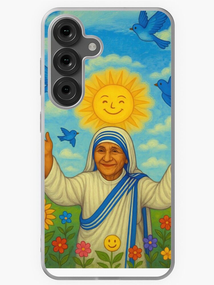 Thumbnail 1 of 4, Samsung Galaxy Phone Case, Peace Begins with a Smile designed and sold by phatpuppyart.