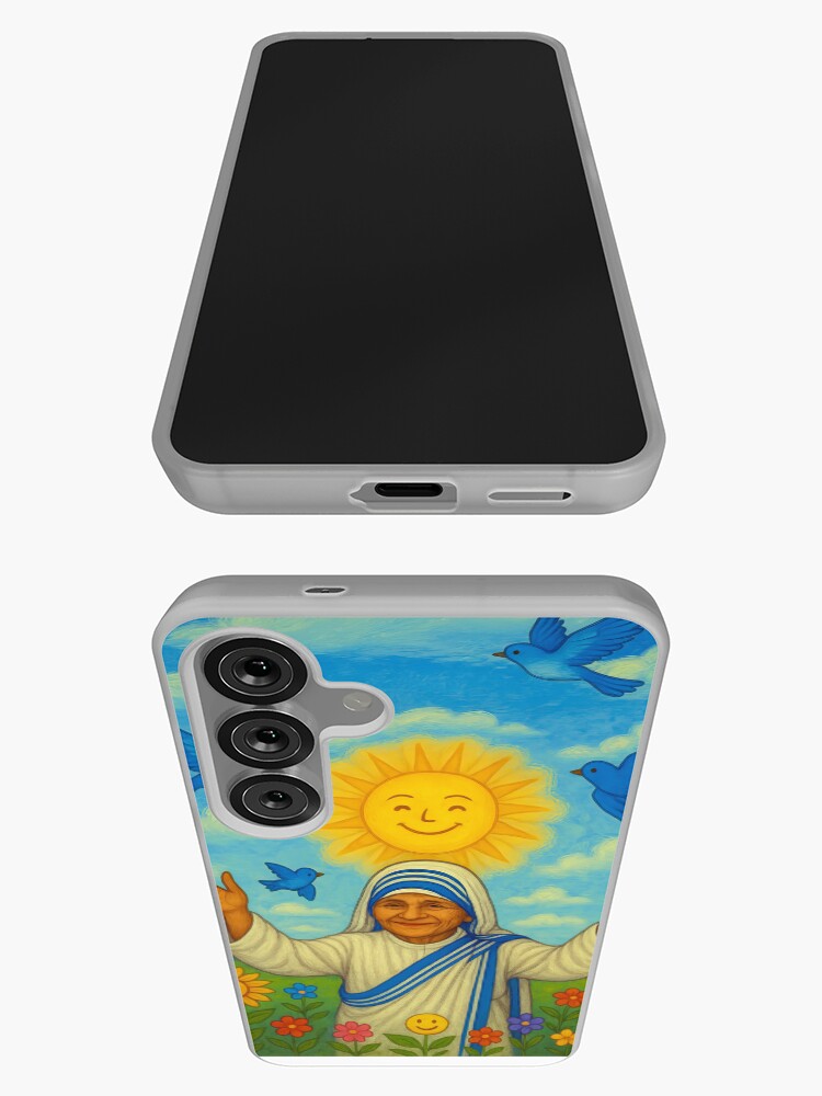 Thumbnail 3 of 4, Samsung Galaxy Phone Case, Peace Begins with a Smile designed and sold by phatpuppyart.