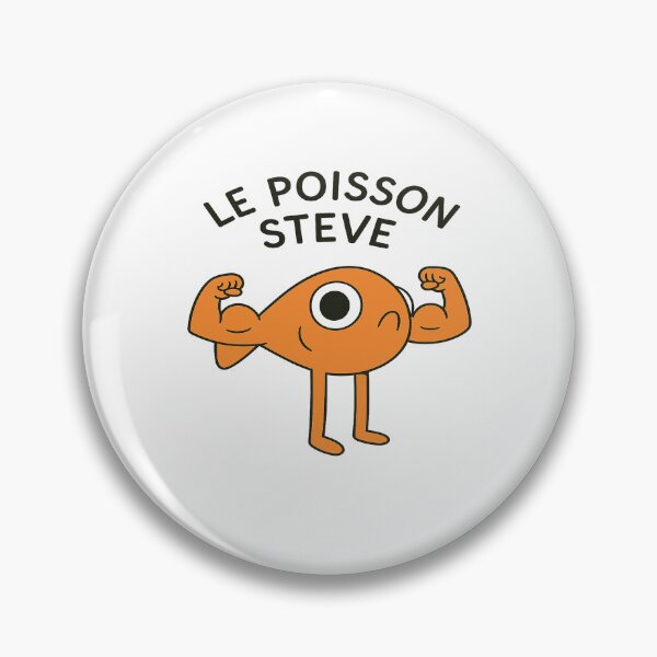 Item preview, Le Poisson Steve Fish Cute Funny designed and sold by Shaun-Arts.
