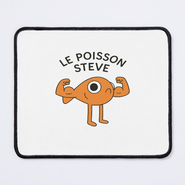 Item preview, Le Poisson Steve Fish Cute Funny designed and sold by Shaun-Arts.