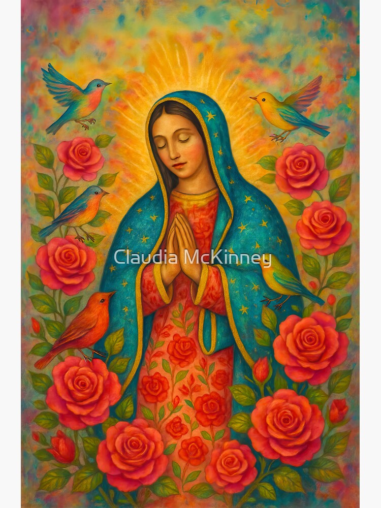 Thumbnail 3 of 3, Sticker, Ave Maria designed and sold by phatpuppyart.