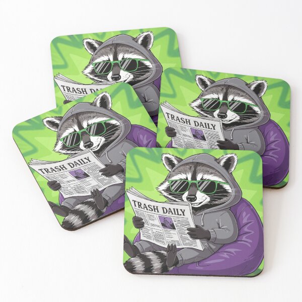 Item preview, funny reading raccoon–trash panda designed and sold by Lydyb-creations.