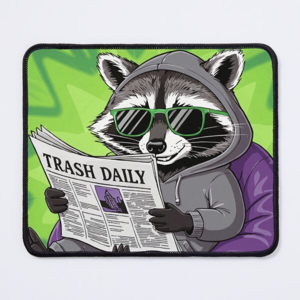 Item preview, funny reading raccoon–trash panda designed and sold by Lydyb-creations.
