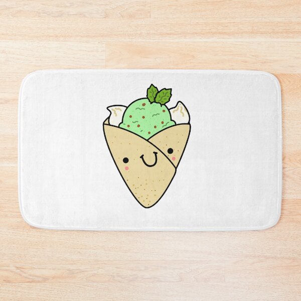Item preview, Kawaii Mint Chocolate Chip Ice Cream Crepe designed and sold by kawaiilife.