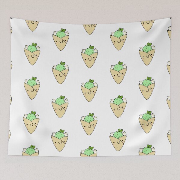 Item preview, Kawaii Mint Chocolate Chip Ice Cream Crepe designed and sold by kawaiilife.
