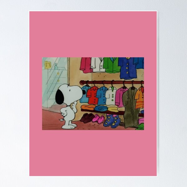 Vista previa del artículo con la obra «Snoopy en su armario», diseñado y vendido por marsuncharted.