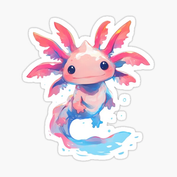 Item preview, Cute happy axolotl designed and sold by SMARTKIT  DESIGNAGENCY.