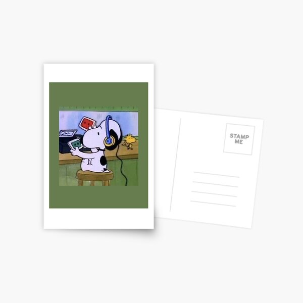 Item preview, Snoopy listening to Music designed and sold by marsuncharted.