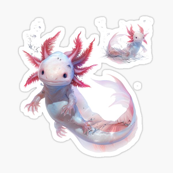 Item preview, Cute happy axolotl designed and sold by SMARTKIT  DESIGNAGENCY.