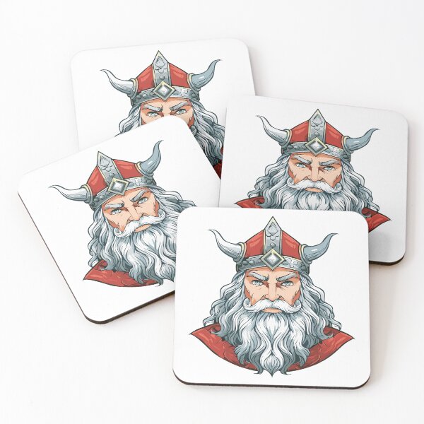 Item preview, Portrait of God Odin - Norse Mythology Art Antique Style, Odin, Norse God of Wisdom, A majestic illustration of Odin, the chief god in Norse mythology, depicted with his long beard designed and sold by Danler.