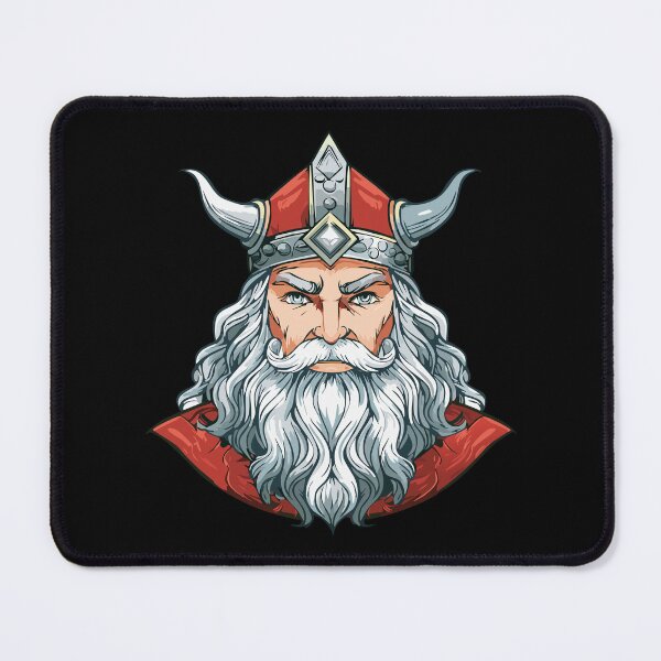 Item preview, Portrait of God Odin - Norse Mythology Art Antique Style, Odin, Norse God of Wisdom, A majestic illustration of Odin, the chief god in Norse mythology, depicted with his long beard designed and sold by Danler.