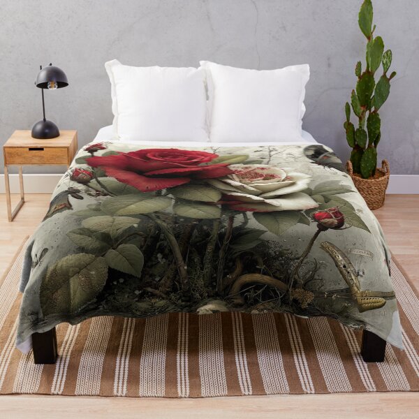 Item preview, "Nature's Symphony: A Dance of Roses and Butterflies" designed and sold by bloorose.