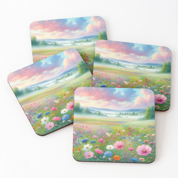 Item preview, Pastel sky with Misty mountains  designed and sold by PuifaiiRWP.