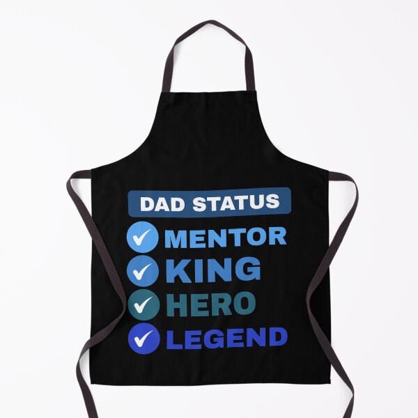 Item preview, Dad Status Checklist – Mentor King Hero Legend | Bold Typography Fathers Day Phrase designed and sold by Sunserize Designs.