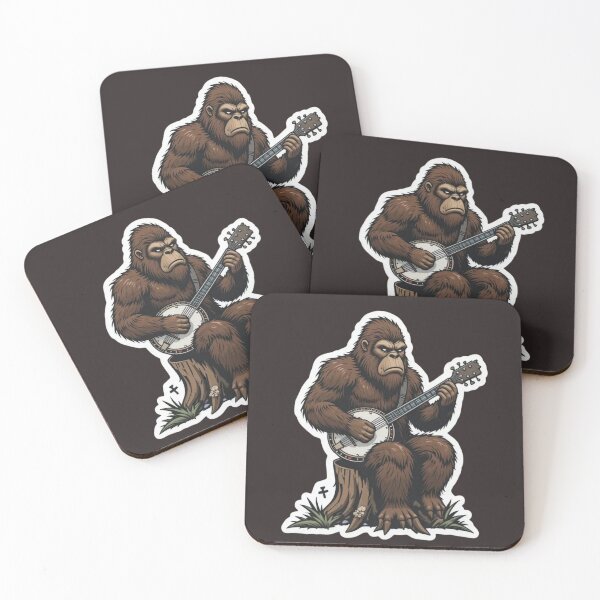 Item preview, Bored Bigfoot Playing the Banjo Premium Cool Trendy Best Gift Reloaded-Viral Drop 2025 designed and sold by Imaginarium of Chaos falcon88 .