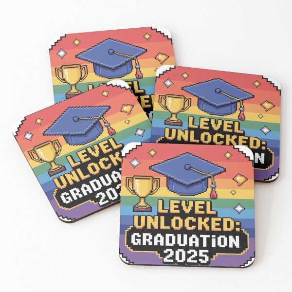 Item preview, Gamer Graduation 2025 – Level Unlocked Pixel Design designed and sold by MABROTH.