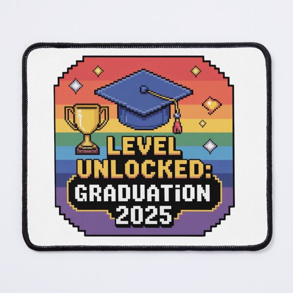 Item preview, Gamer Graduation 2025 – Level Unlocked Pixel Design designed and sold by MABROTH.