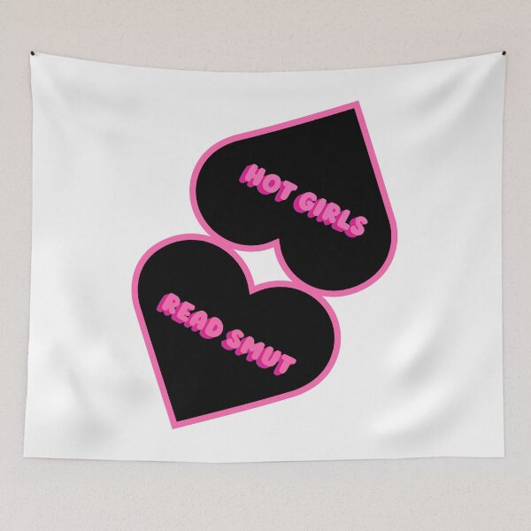 Item preview, Hot Girls Read Books Smut - Cute Aesthetic Hot Pink and Black Girly Books Hearts  designed and sold by MatthewViews.