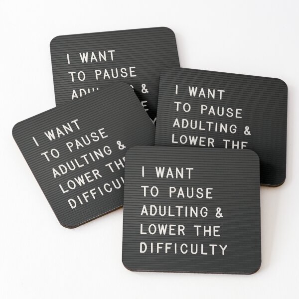Item preview, I Want To Pause Adulting designed and sold by Me And The Moon.