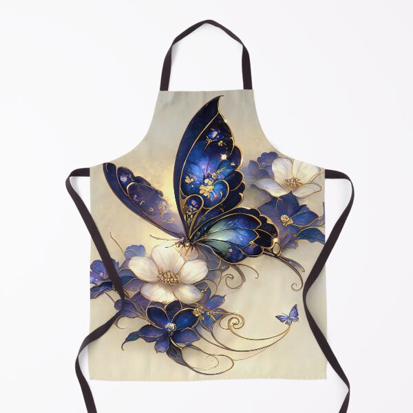 Item preview, "Ethereal Elegance: The Dance of Blue and Gold" designed and sold by bloorose.
