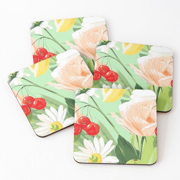 Item preview, Retro Riviera Floral Repeat designed and sold by Retro Type.