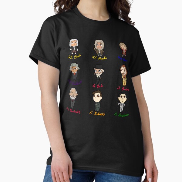 Artikel-Vorschau von Neun Chibi-Komponisten der klassischen Musik, designt und verkauft von michellekchen.