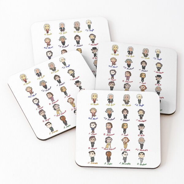 Item preview, Twenty Chibi Classical Composers designed and sold by michellekchen.