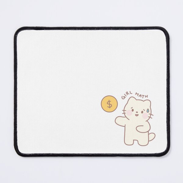 Item preview, Cute Girl Math Cat | Finance Sticker for Journalling designed and sold by strawberrycups.