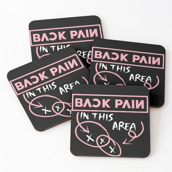 Item preview, Back Pain in this area - Meme color palette Black Pink v.1 designed and sold by incloudines.
