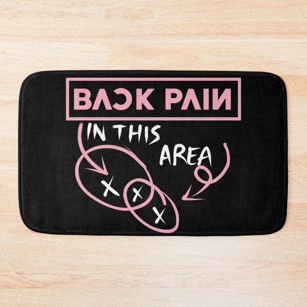 Item preview, Back Pain in this area - Meme color palette Black Pink v.1 designed and sold by incloudines.