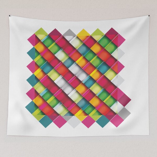 Aperçu de l'œuvre Cubes de verre colorés créée et vendue par KeepCalmAndGo.