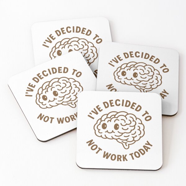 Item preview, Vintage Funny Cute Lazy Brain Humor Joke Art designed and sold by LuveeTuffCo.