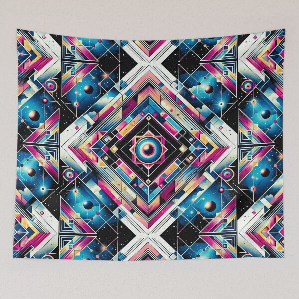 Item preview, colorful geometric decorative pattern designed and sold by Dogandesighn.