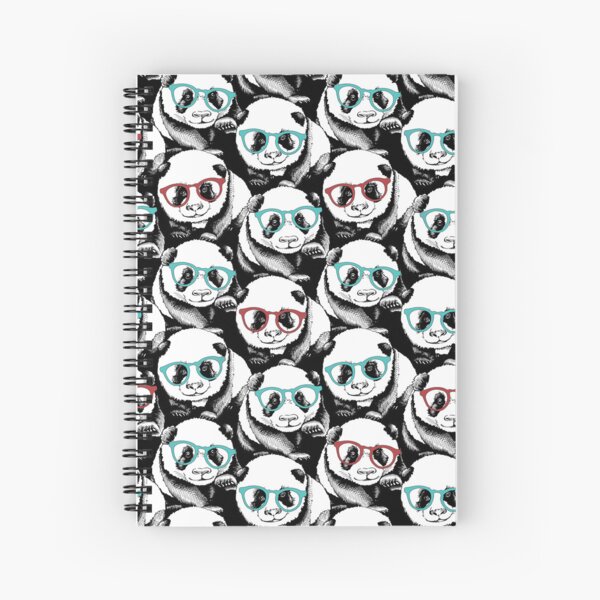 Item preview, Nerdy Panda Bear Pattern with Colorful Stylish Glasses designed and sold by VB.