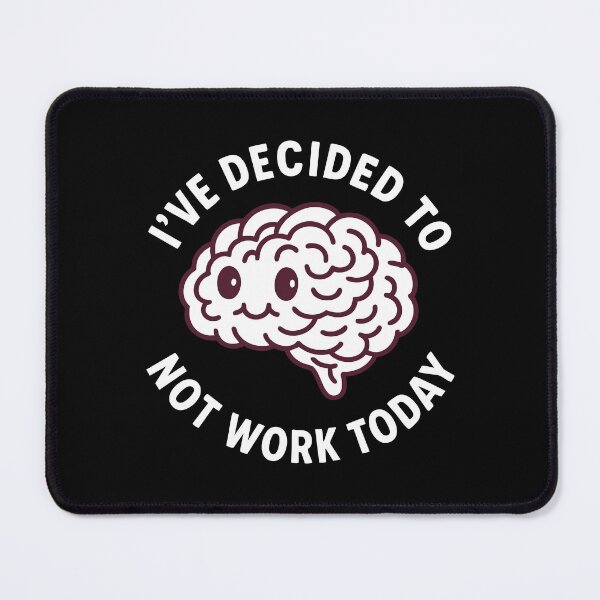 Item preview, Vintage Funny Cute Lazy Funny Brain Humor Art designed and sold by LuveeTuffCo.
