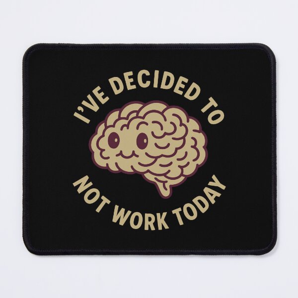 Item preview, Vintage Funny Cute Lazy Procrastinator Brain Humor designed and sold by LuveeTuffCo.