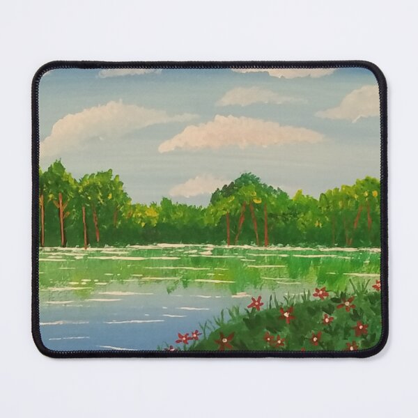 Item preview, flowery lakeside designed and sold by AleasDesNuances.