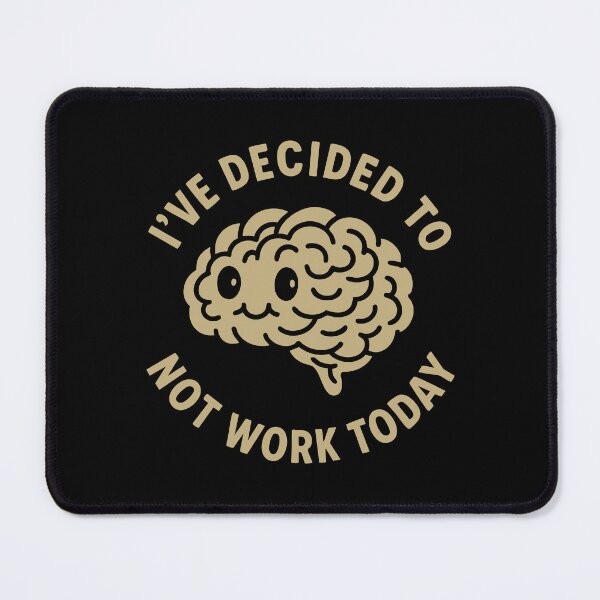 Item preview, Vintage Funny Cute Lazy Weekend Brain Humor Art designed and sold by LuveeTuffCo.