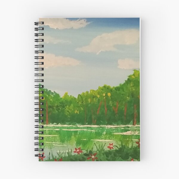 Item preview, flowery lakeside designed and sold by AleasDesNuances.
