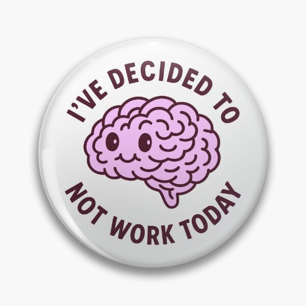Item preview, Vintage Funny Cute Lazy Procrastination Brain Humor designed and sold by LuveeTuffCo.