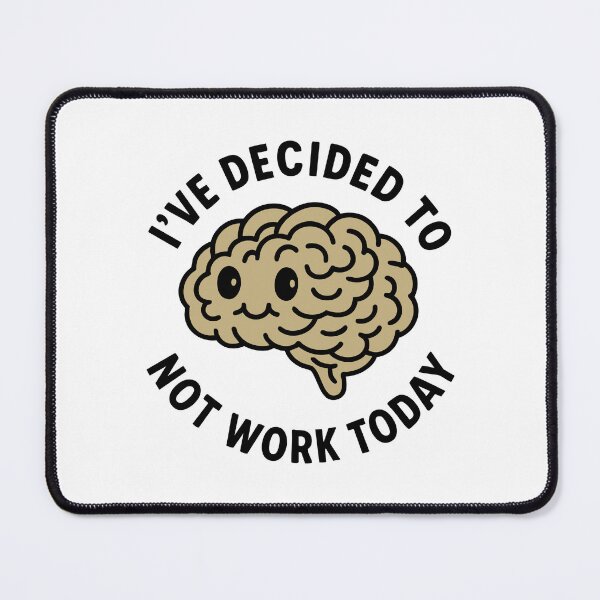 Item preview, Vintage Funny Cute Lazy Brain Humor Art Graphic designed and sold by LuveeTuffCo.