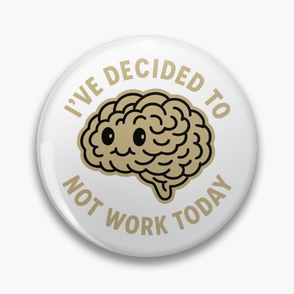 Item preview, Vintage Funny Cute Lazy Quirky Brain Humor Art designed and sold by LuveeTuffCo.