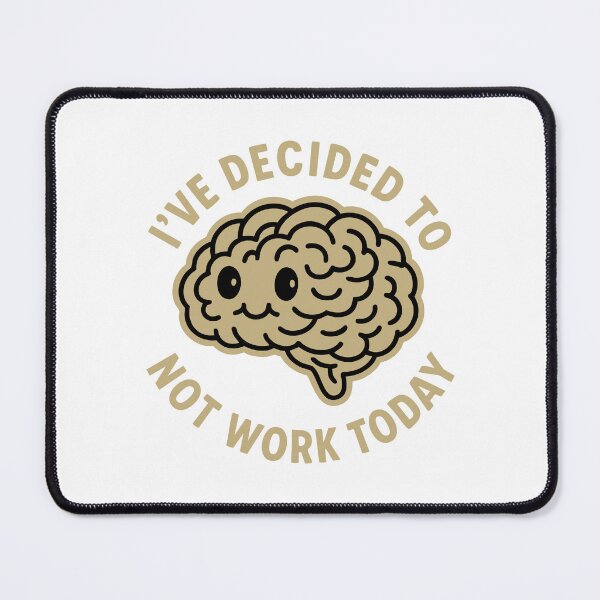 Item preview, Vintage Funny Cute Lazy Quirky Brain Humor Art designed and sold by LuveeTuffCo.