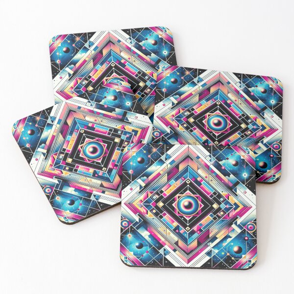 Item preview, colorful geometric decorative pattern designed and sold by Dogandesighn.