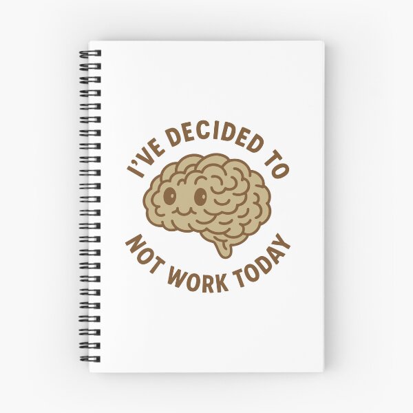 Item preview, Vintage Funny Cute Lazy Tired Brain Humor Art designed and sold by LuveeTuffCo.