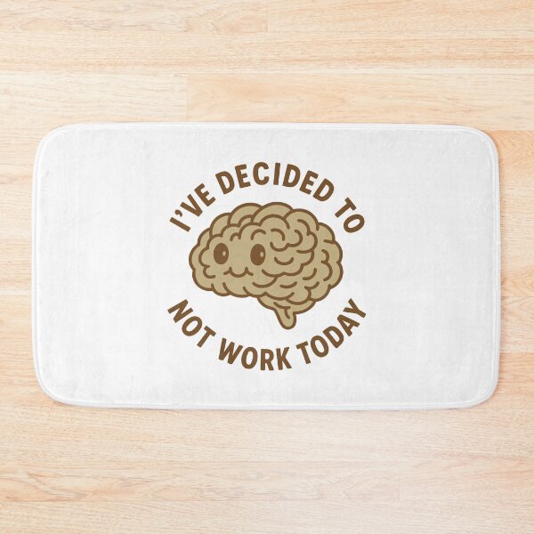 Item preview, Vintage Funny Cute Lazy Tired Brain Humor Art designed and sold by LuveeTuffCo.