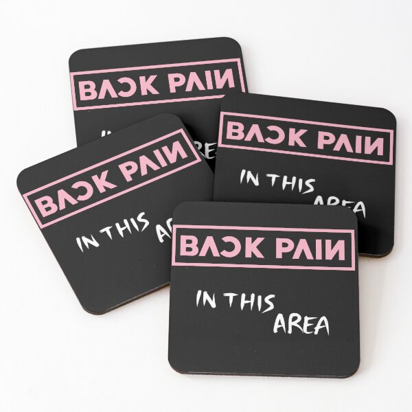 Item preview, Back Pain in this area - Meme color palette Black Pink v.3 designed and sold by incloudines.