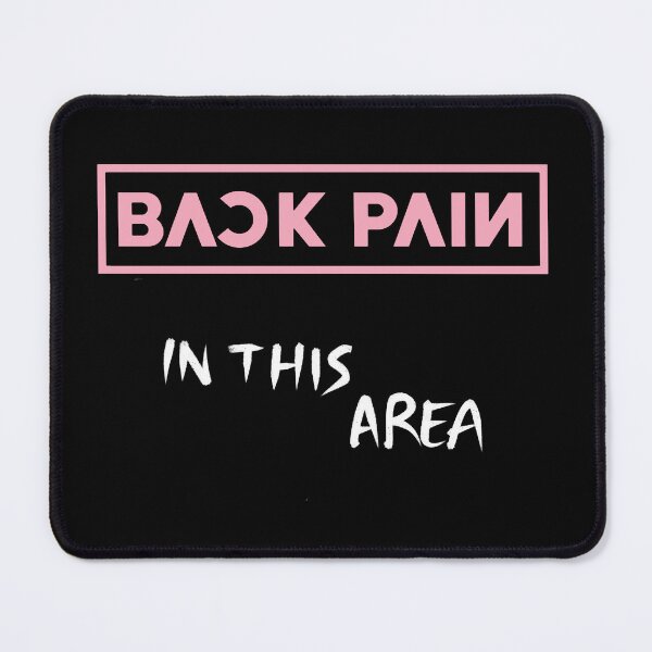 Item preview, Back Pain in this area - Meme color palette Black Pink v.3 designed and sold by incloudines.