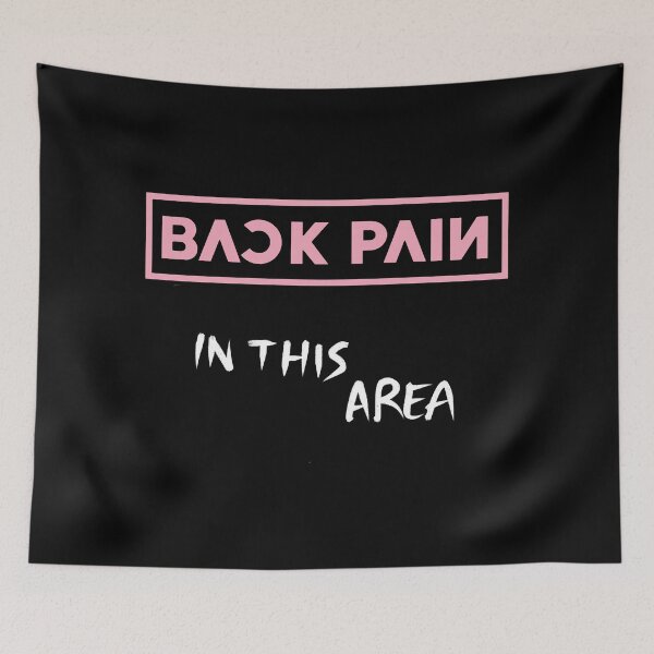 Item preview, Back Pain in this area - Meme color palette Black Pink v.3 designed and sold by incloudines.